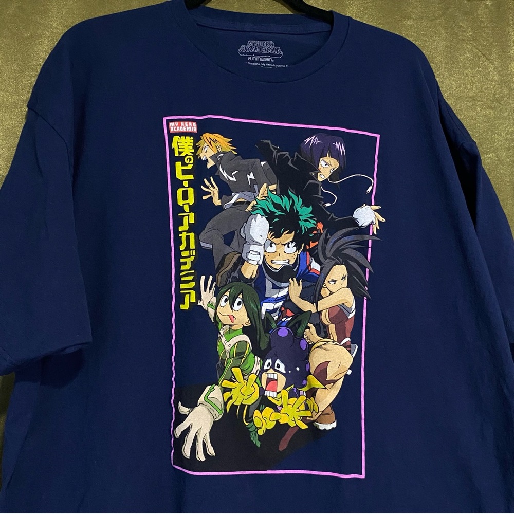 ⭐️ My Hero Academia anime t-shirt Navy Blue